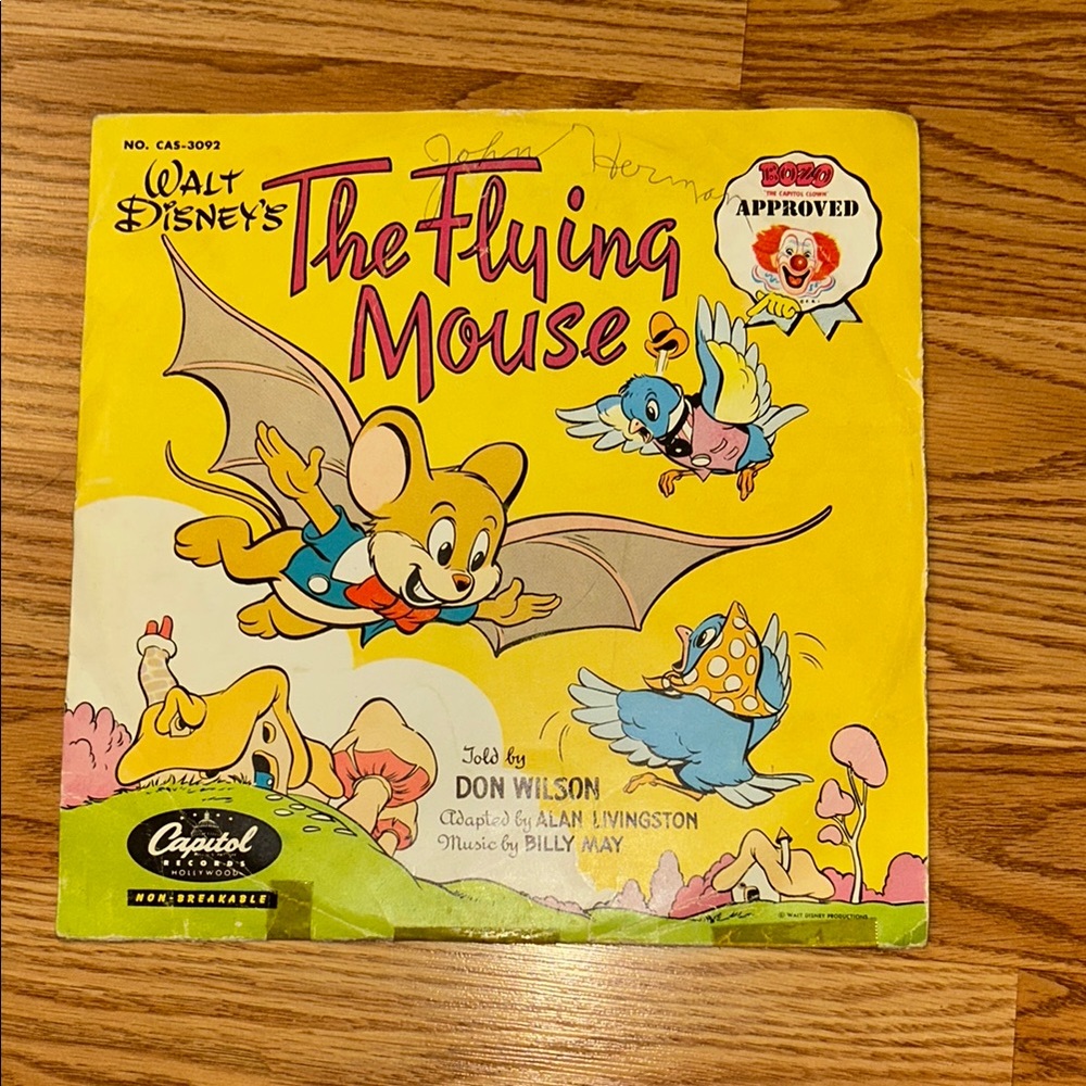 Disney's The Flying Mouse Record 1951